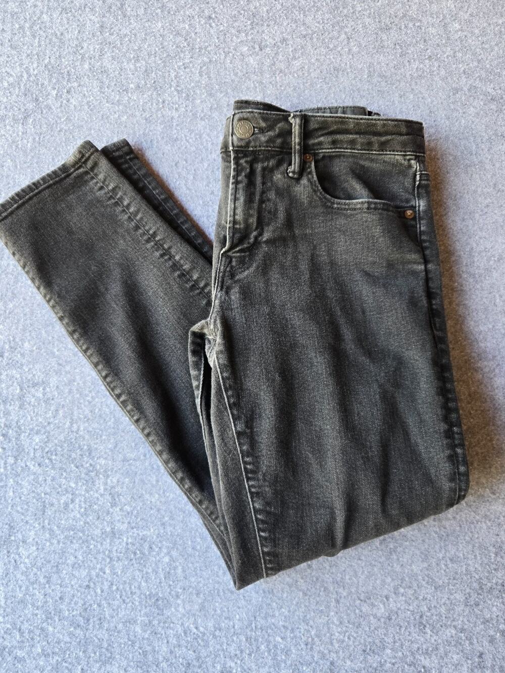 American Eagle Women's Jeans Charcoal Wash Slim Stretch Mid-rise 30x28